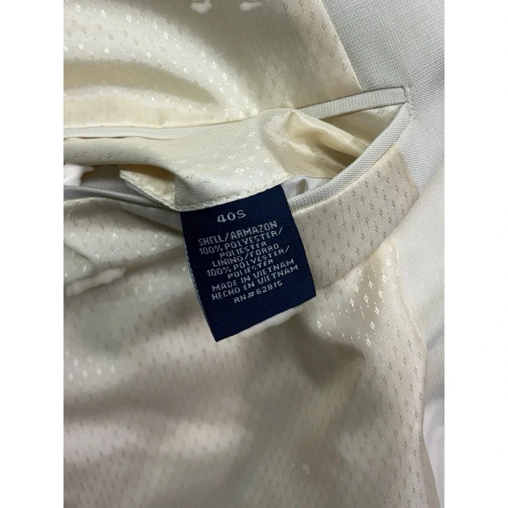 vintage Y2K Stafford 40S Cream Blazer Jacket Sport Suit Coat Formal Classic